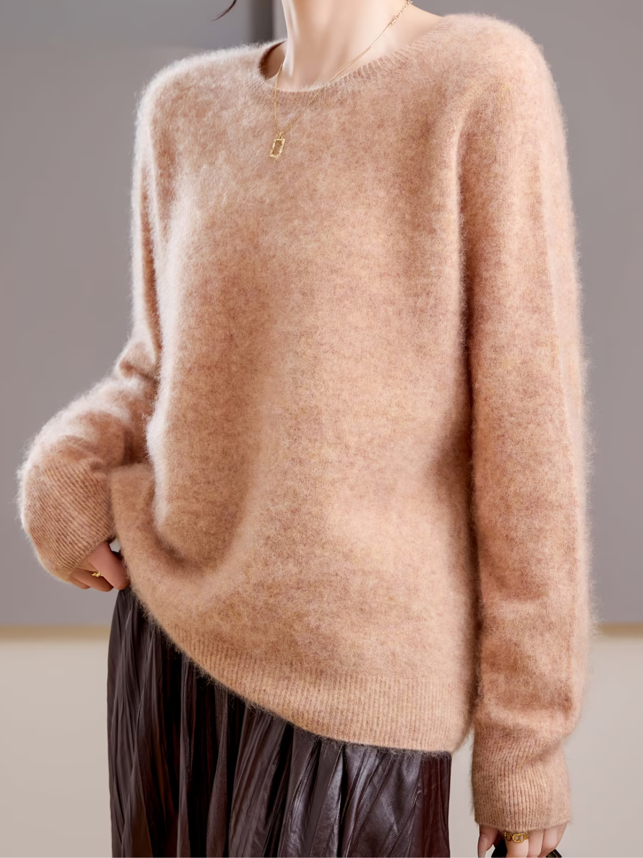 Hélène | Sweater with Round Neck in Pastel