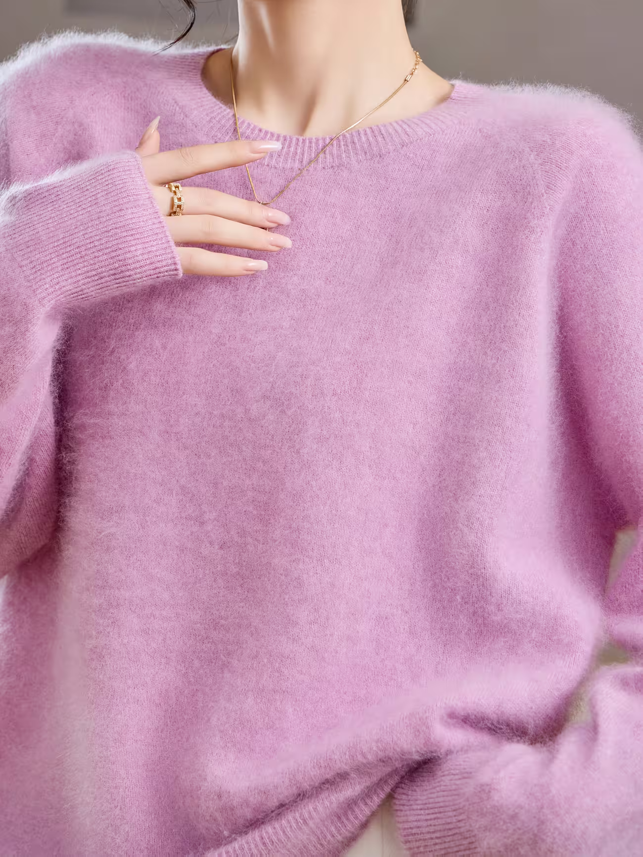 Hélène | Sweater with Round Neck in Pastel
