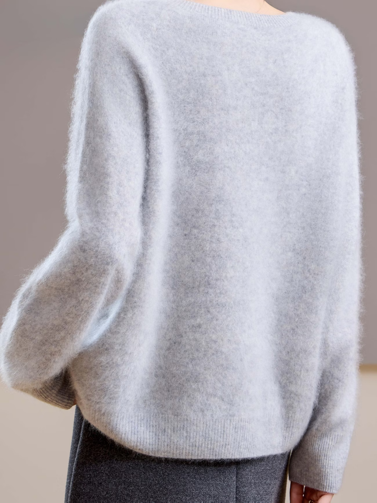 Hélène | Brushed Sweater with Round Neck