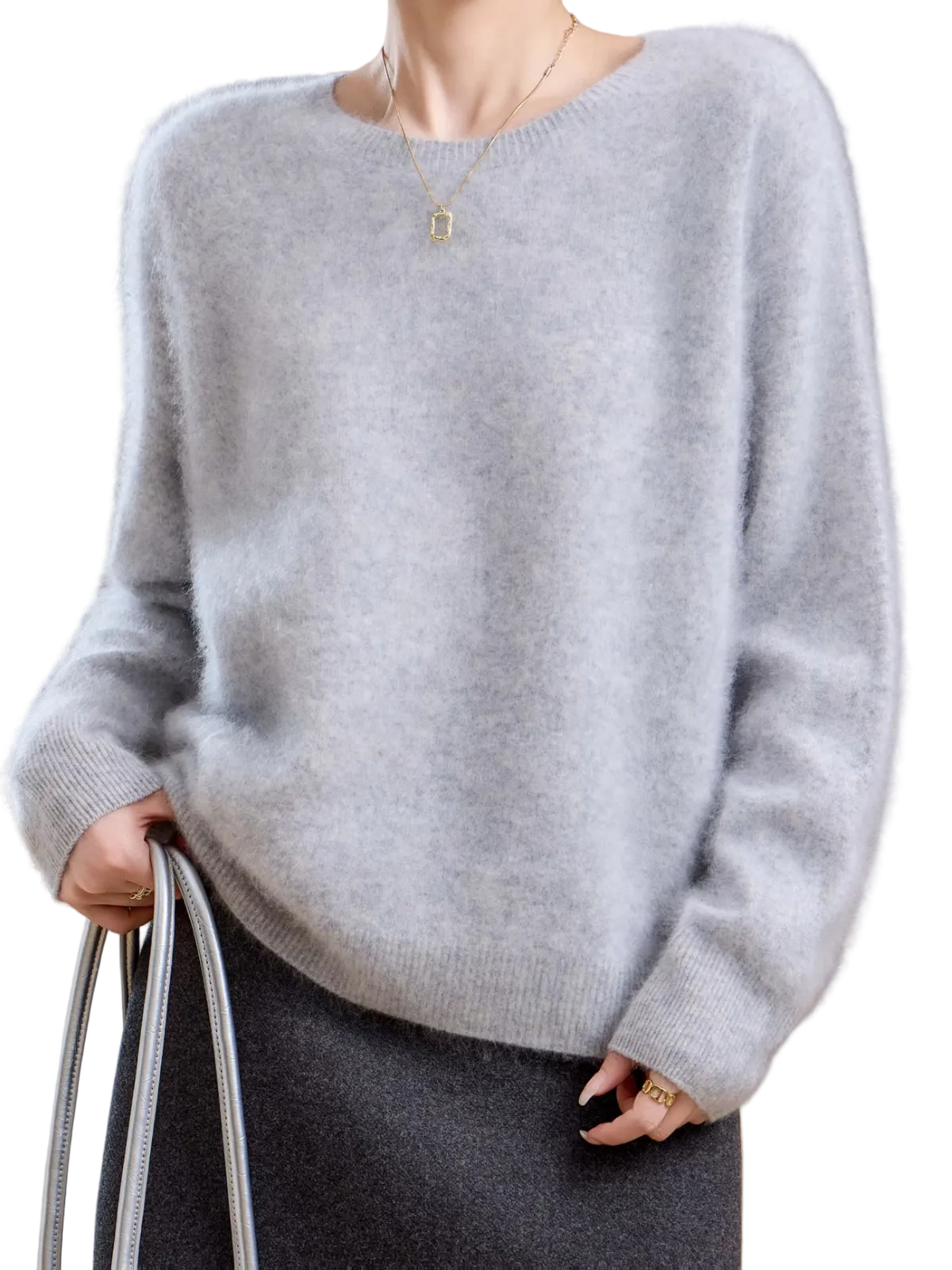 Hélène | Brushed Sweater with Round Neck