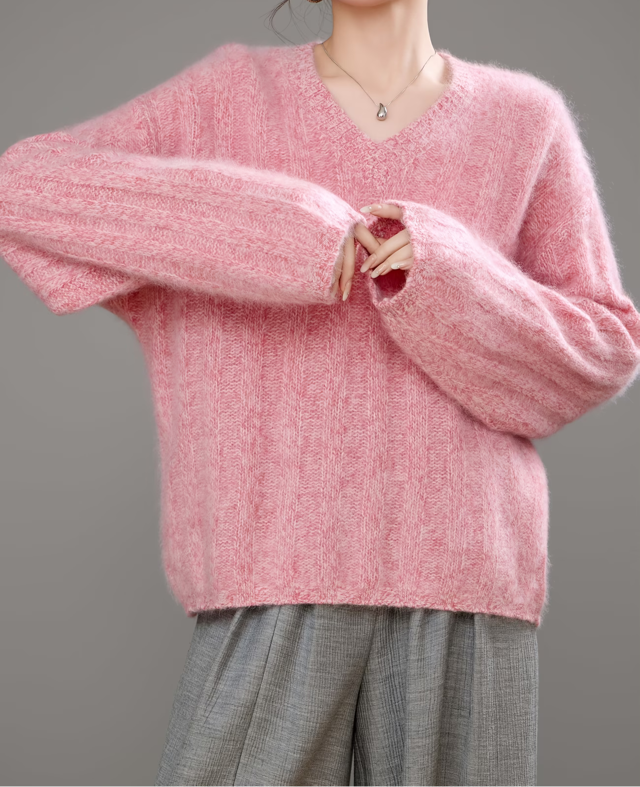 Sophie | Brushed V-Neck Sweater