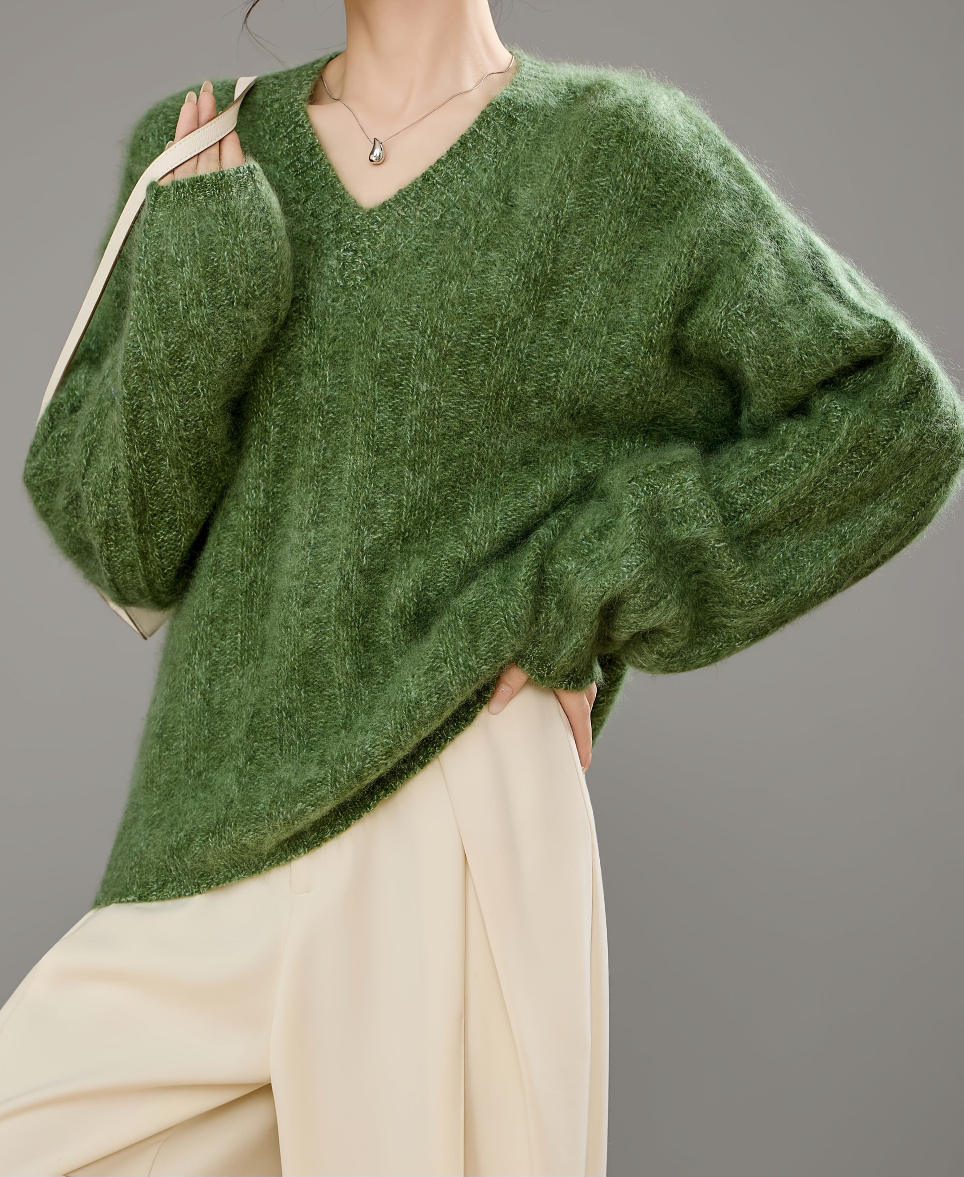 Sophie | Brushed V-Neck Sweater