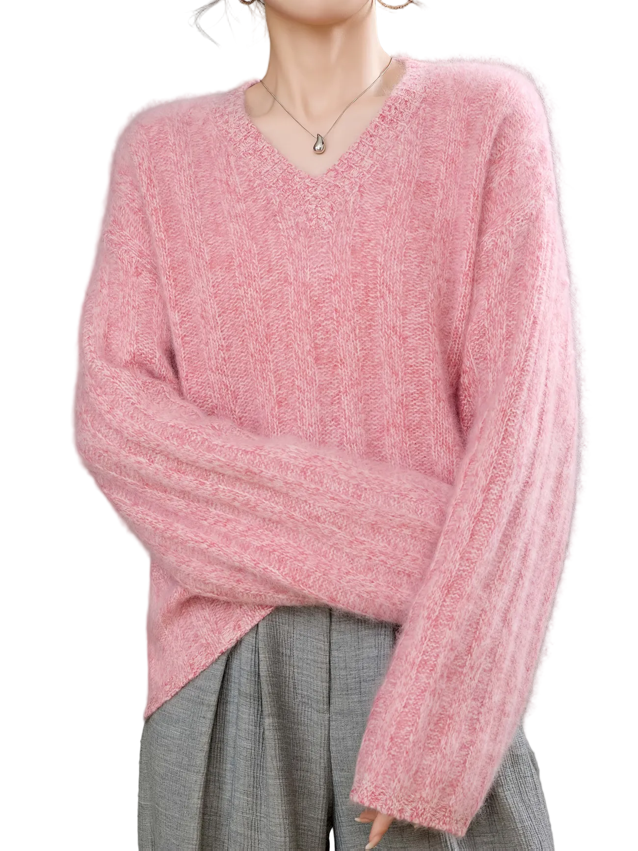 Sophie | Brushed V-Neck Sweater