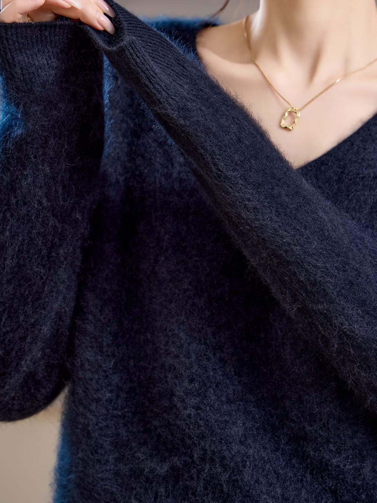 Claire | Brushed V-Neck Sweater