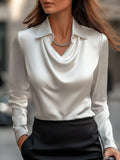 Pleated Collar Shirt