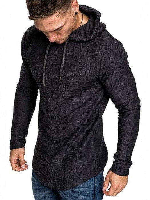 Mens Fashion Hoodies Fleece Long Sleeve Athletic Sweatshirt Pullover T Shirts
