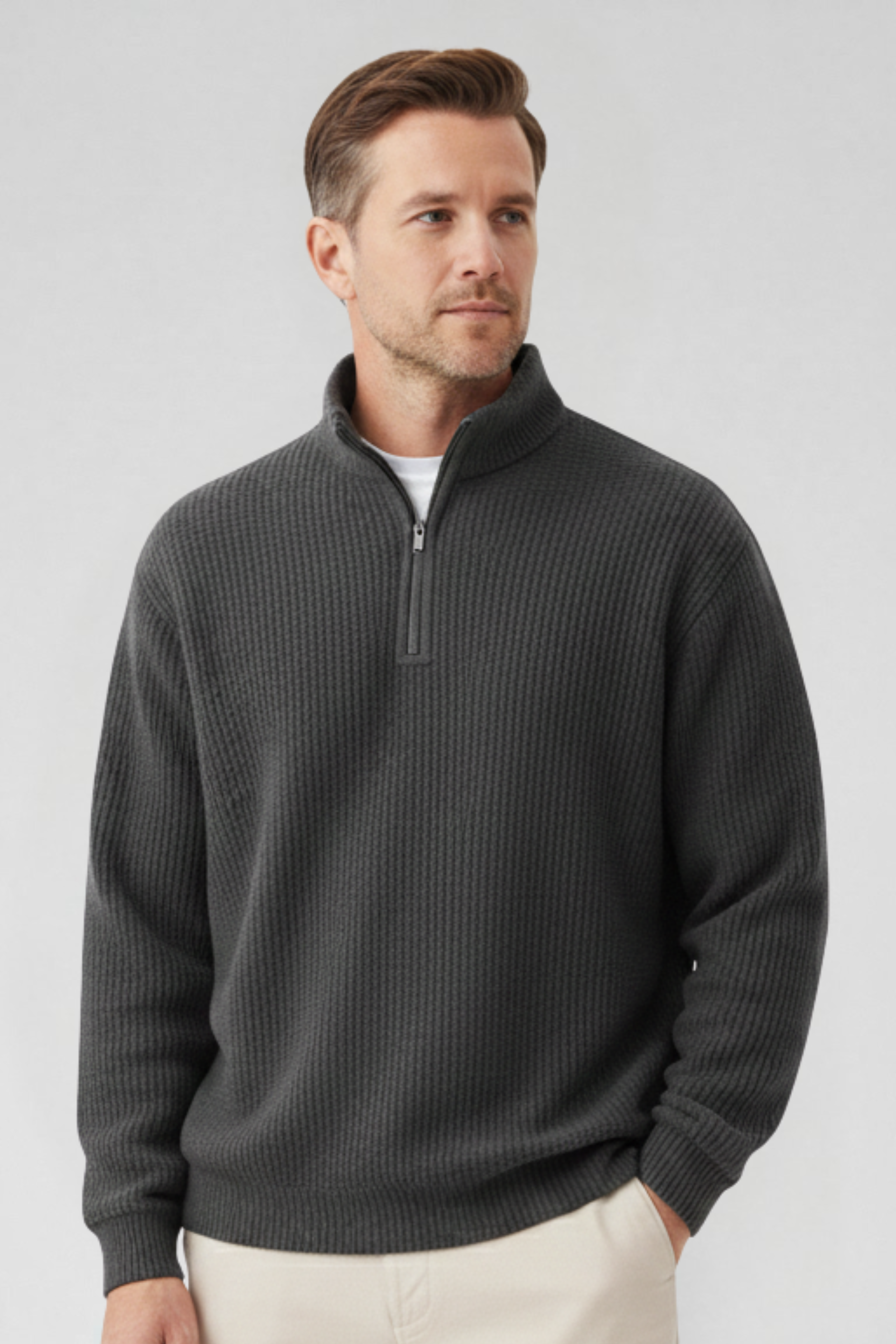 Varrek | Refined Half-Zip Sweater